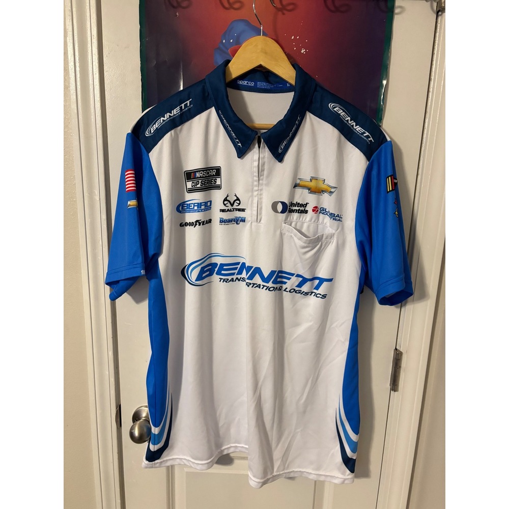NASCAR Bennett Transportation Logistics Chevrolet Racing Polo Shirt XL